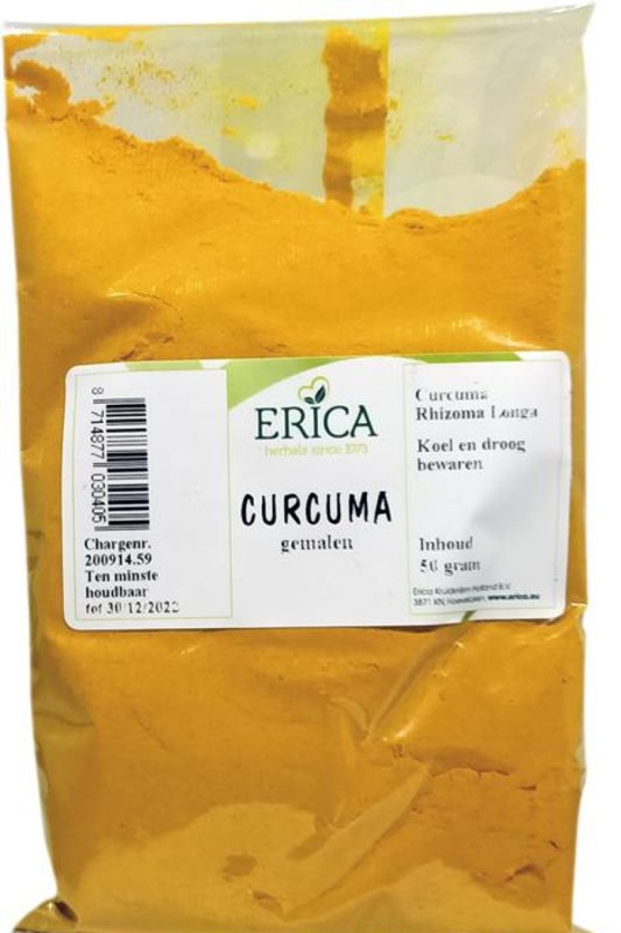 ERICA Spice Bags | Curcuma Powder (Turmeric) 50G