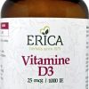 ERICA Resistance | Vitamin D3 25 Mcg 250 Softgels