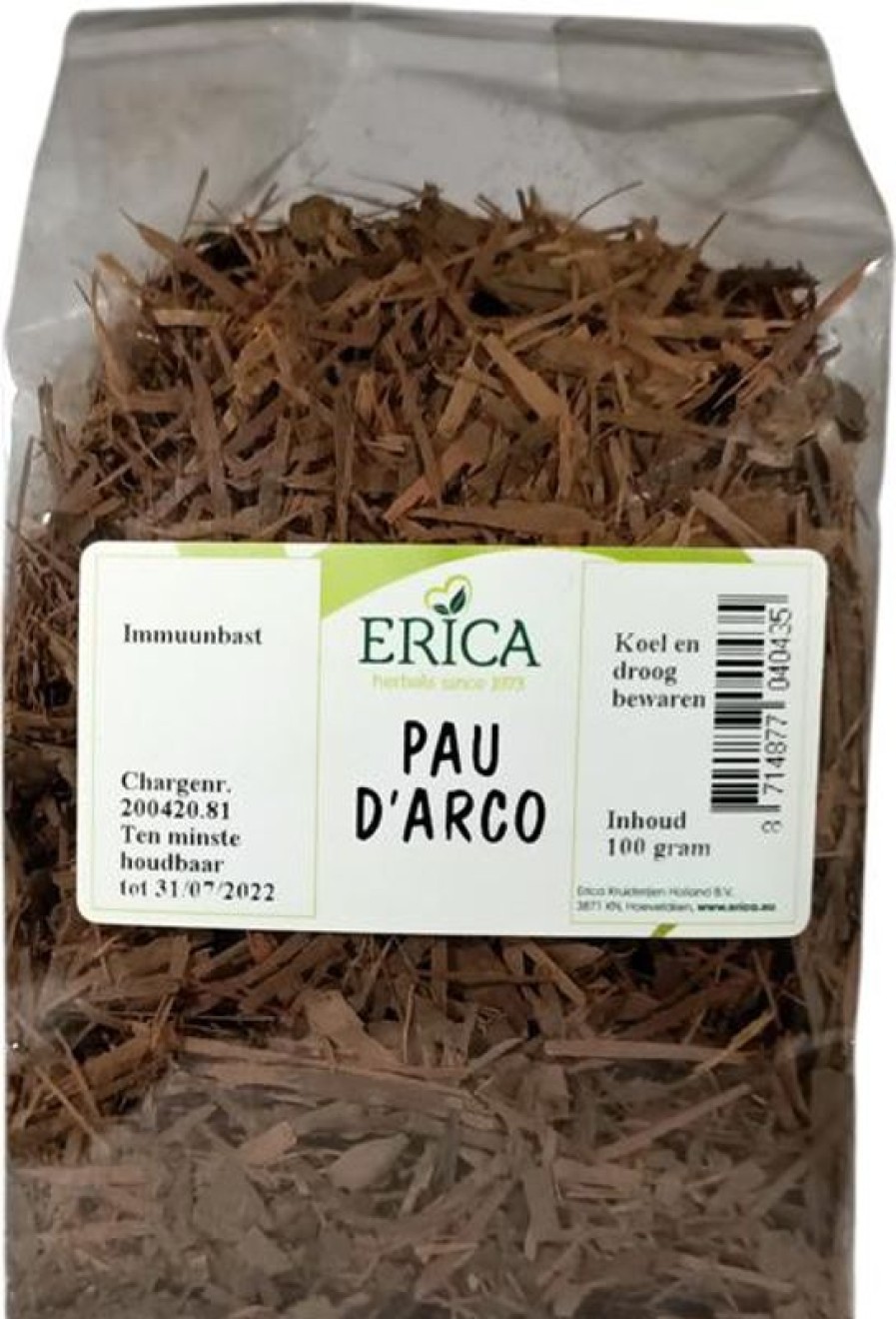 ERICA Herbal tea Single | Pau D'Arco 100 G