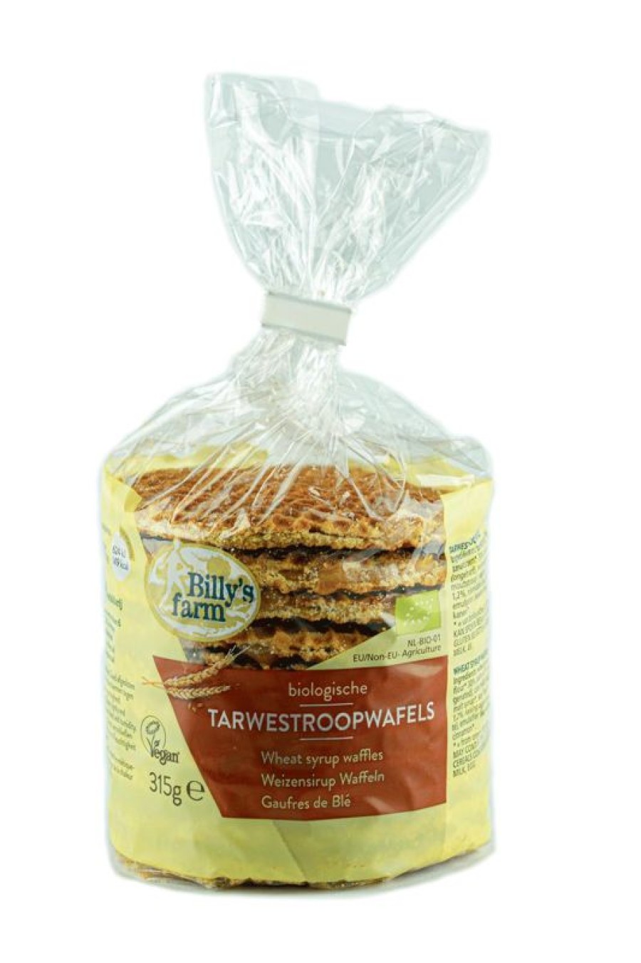 erica Lactose-free | Billy'S Farm Wheat Syrup Waffles 315 Grams