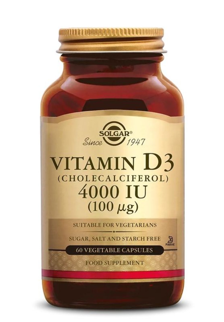 SOLGAR Vitamin D In E | Solgar Vitamin D-3 100 Ug/ 4000 Iu 60 pcs