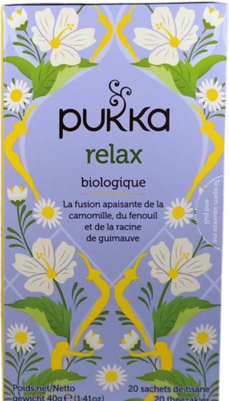 PUKKA Beneficial Tea | Herbal tea Relax 20 puffs