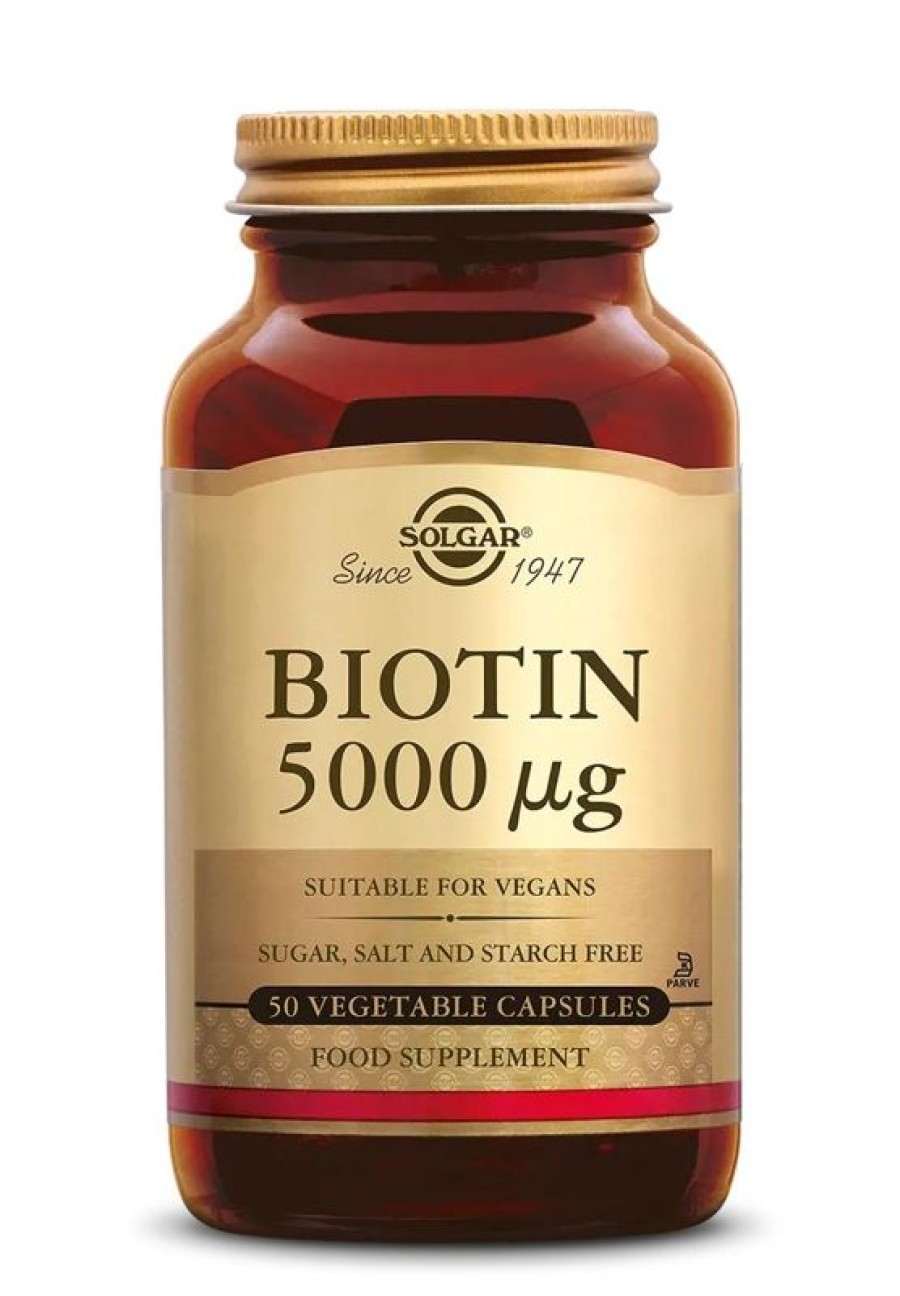 SOLGAR Vitamine B | Solgar Biotin 5000 Mcg 50 Planta Caps