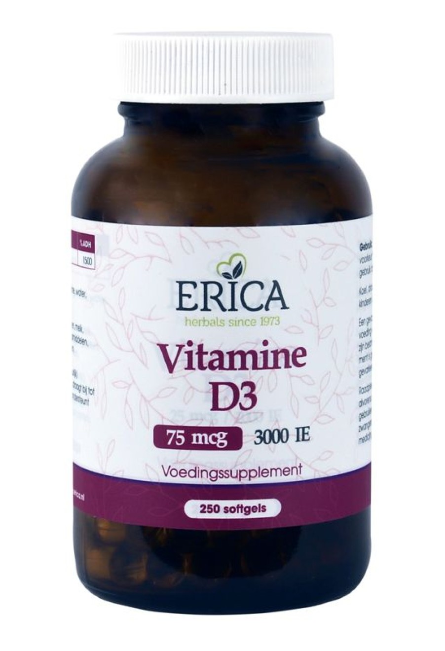 ERICA Vitamin D and E | Vitamin D3 75 Mcg 250 Softgels