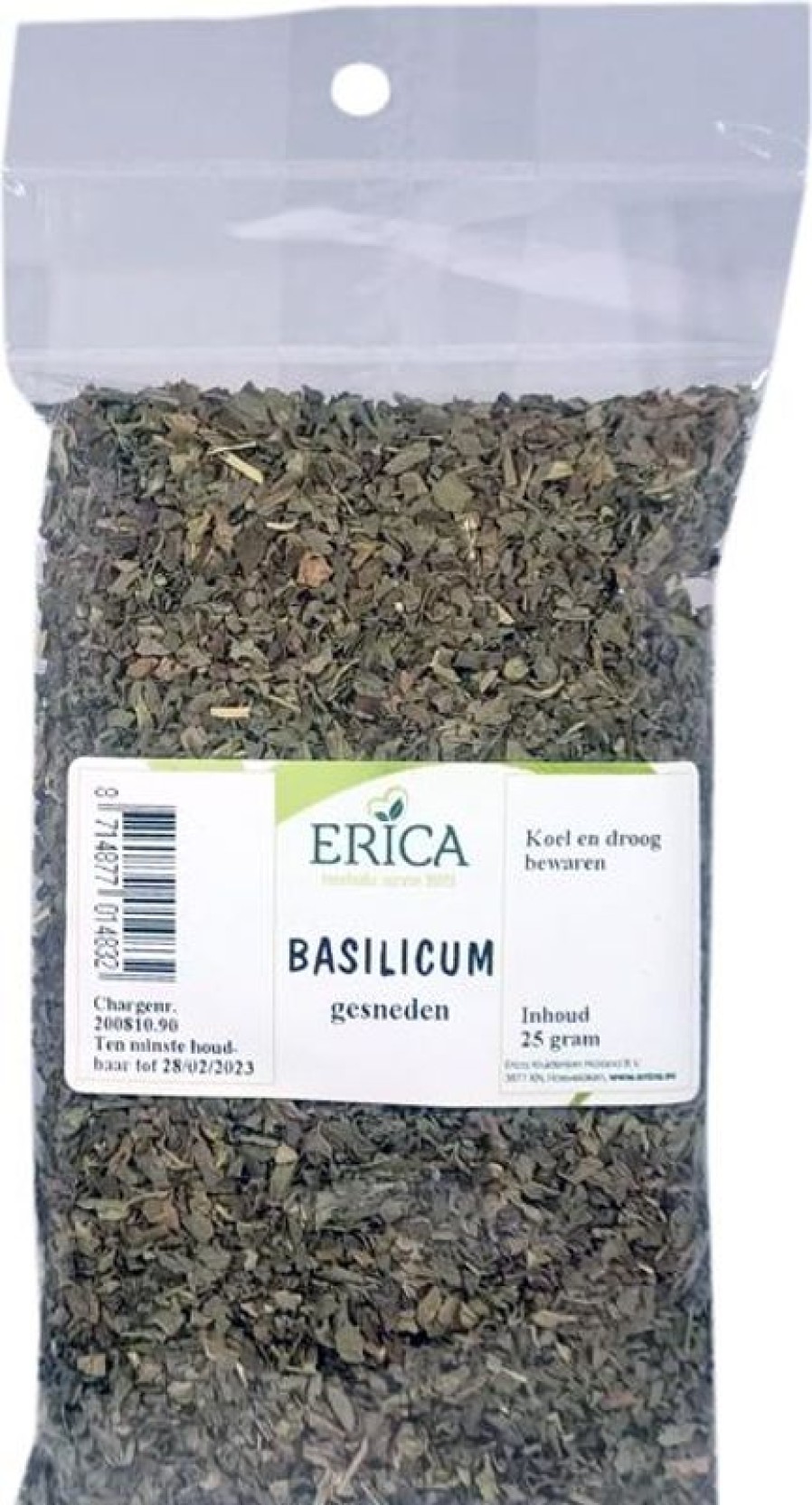 ERICA Spice Bags | Basil Sliced 25 G