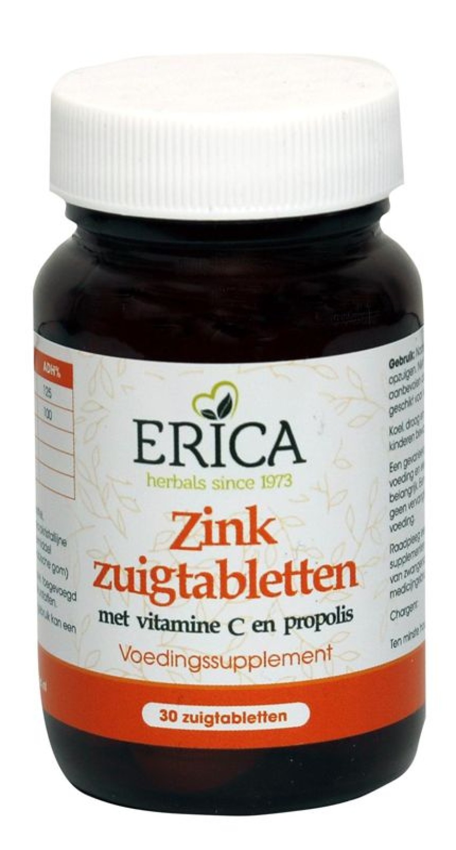 ERICA Minerals | Zinc Suction Tablets 30 Pcs