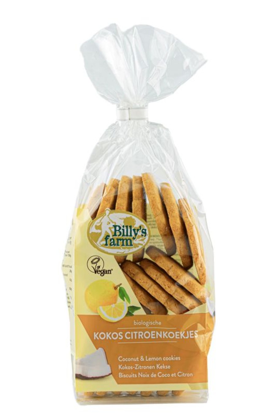 BILLYS FARM Lactose-free | Lemon Cookies Coconut 175 Gram