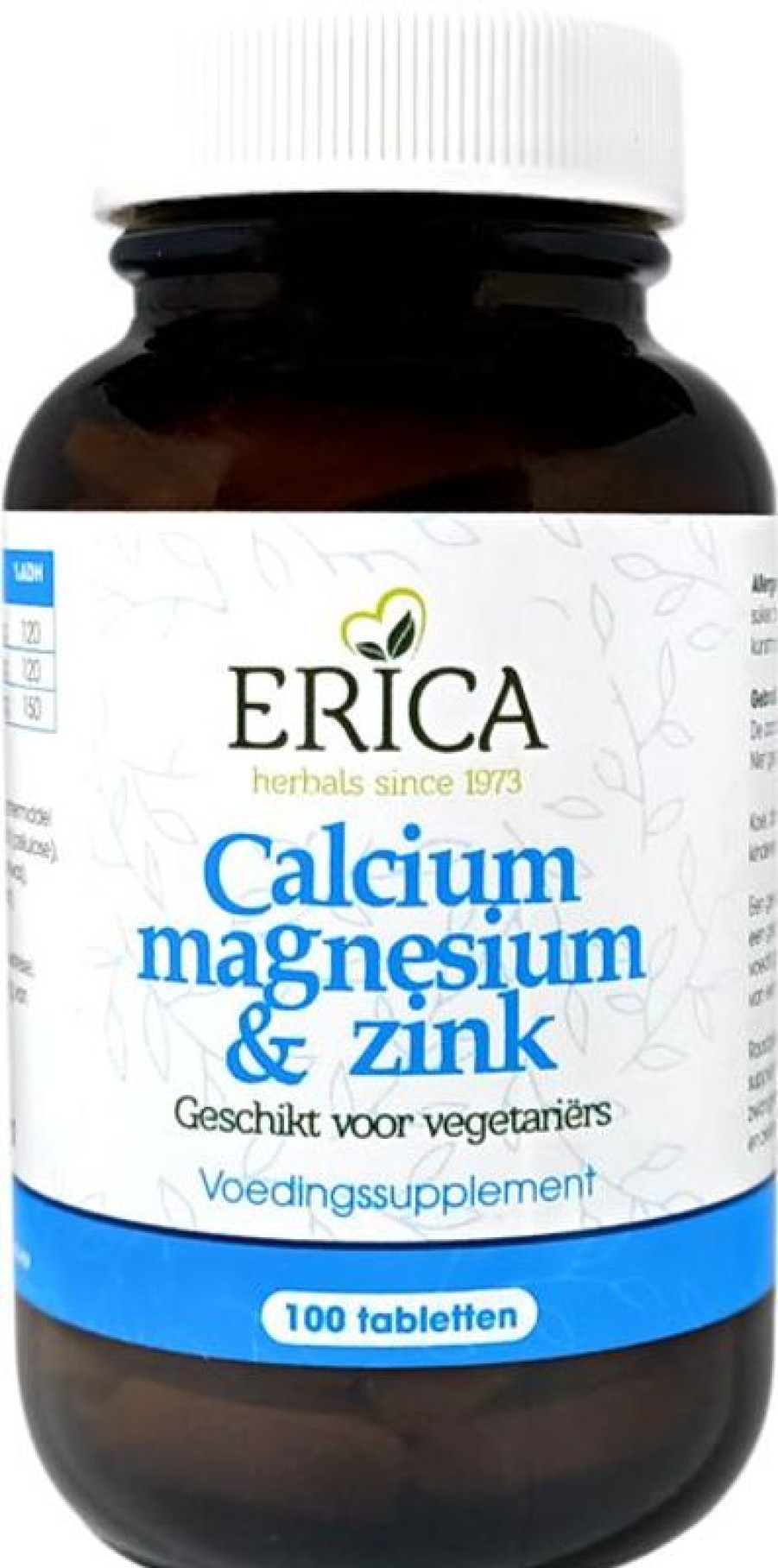 ERICA To move | Calcium, Magnesium and Zinc Tabl 100 Tabl