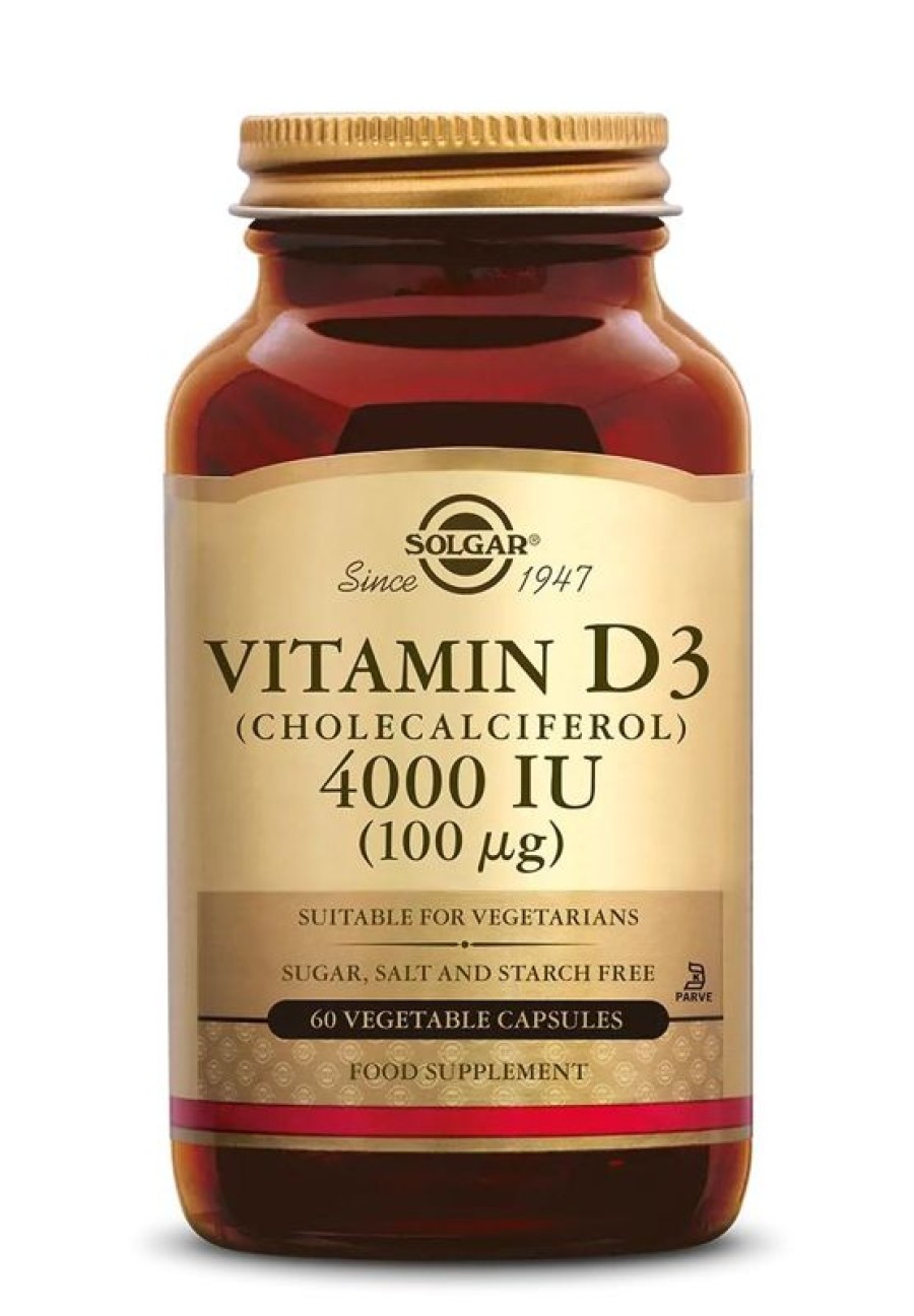 SOLGAR Vitamin D and E | Solgar Vitamin D-3 100 G/ 4000 Iu 120 pcs