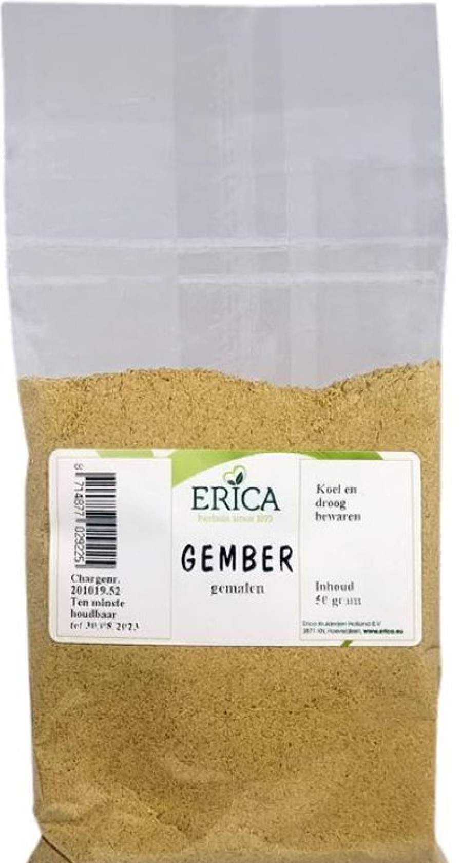 ERICA Spice Bags | Ginger Root Ground 50 G