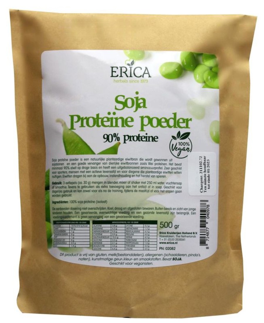 ERICA Sports nutrition | Soy Protein Powder Refill Bag 500 G