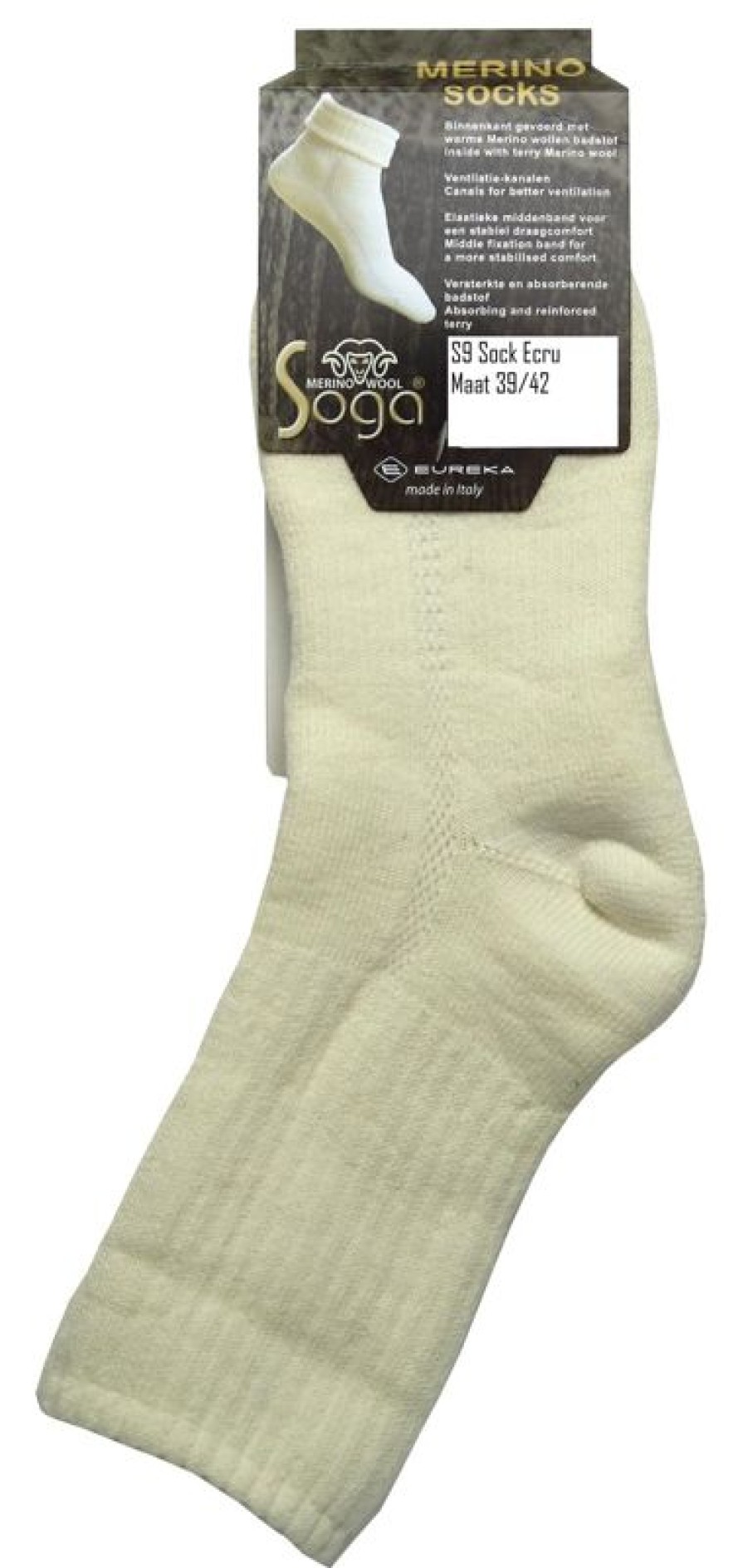 erica Socks | S9 Merinos Sleep Sock Ecru 39/42