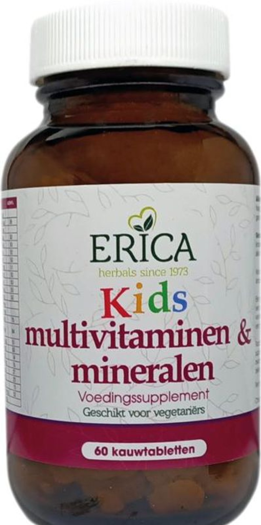 ERICA Multivitamins | Kids Multivitamins and Minerals 60 Chewable Tbsp