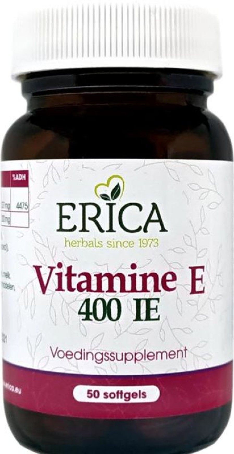 ERICA Vitamin D and E | Vitamin E 400 Iu 50 Softgels