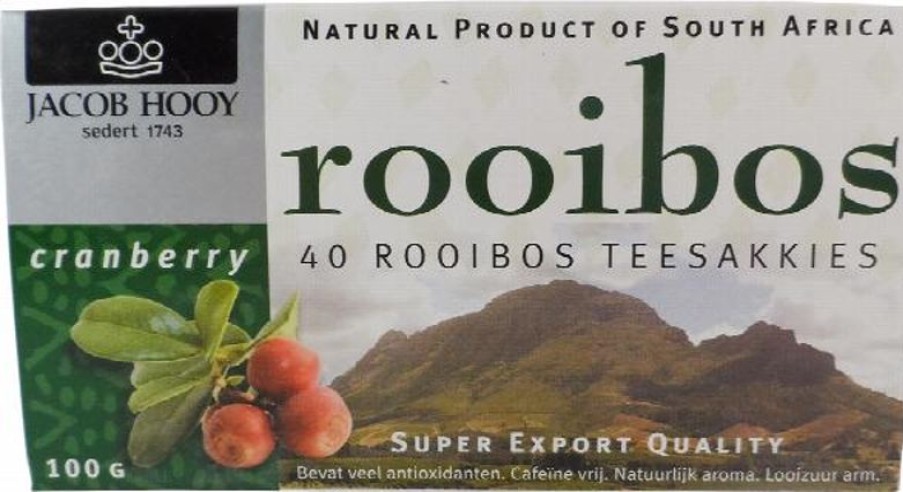 erica Rooibos tea | Hooy Rooibos Cranberry Bag 40S