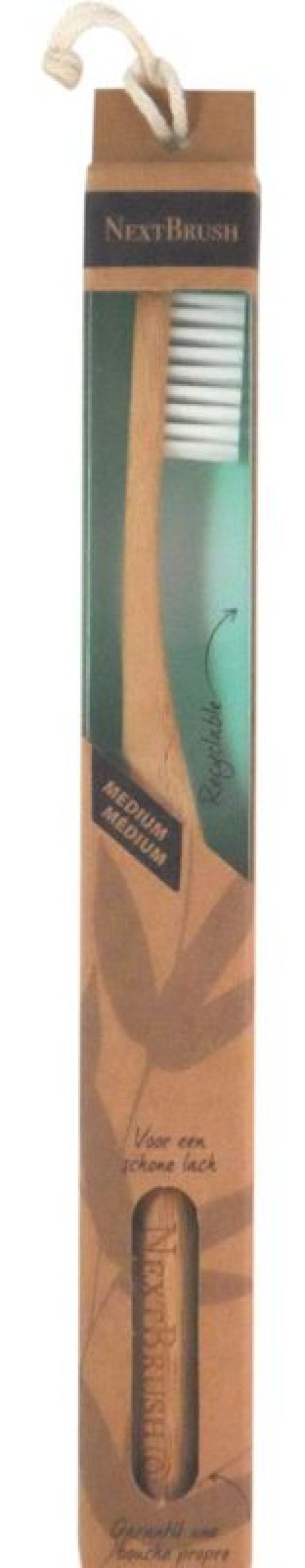 NEXTBRUSH Oral care | Toothbrush Bamboo, Medium 1 Piece