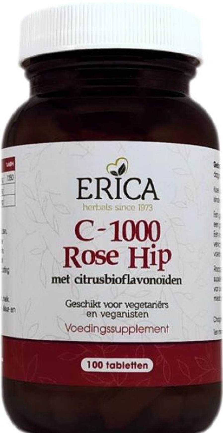 ERICA Vitamin C | Vitamin C 1000 Mg Rose Hip 100 Tbl