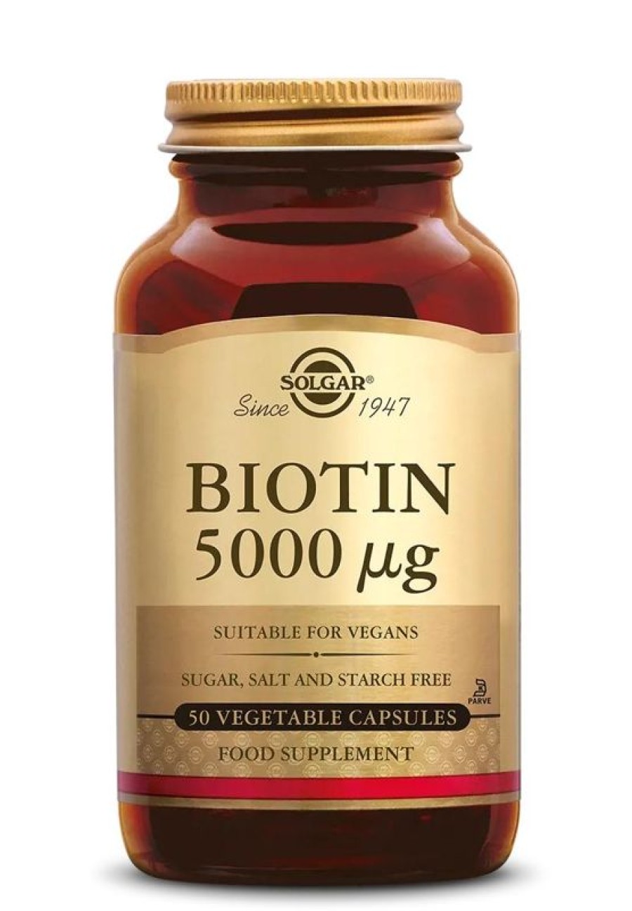 SOLGAR Vitamine B | Solgar Biotin 5000 Mcg 100 Planta Caps