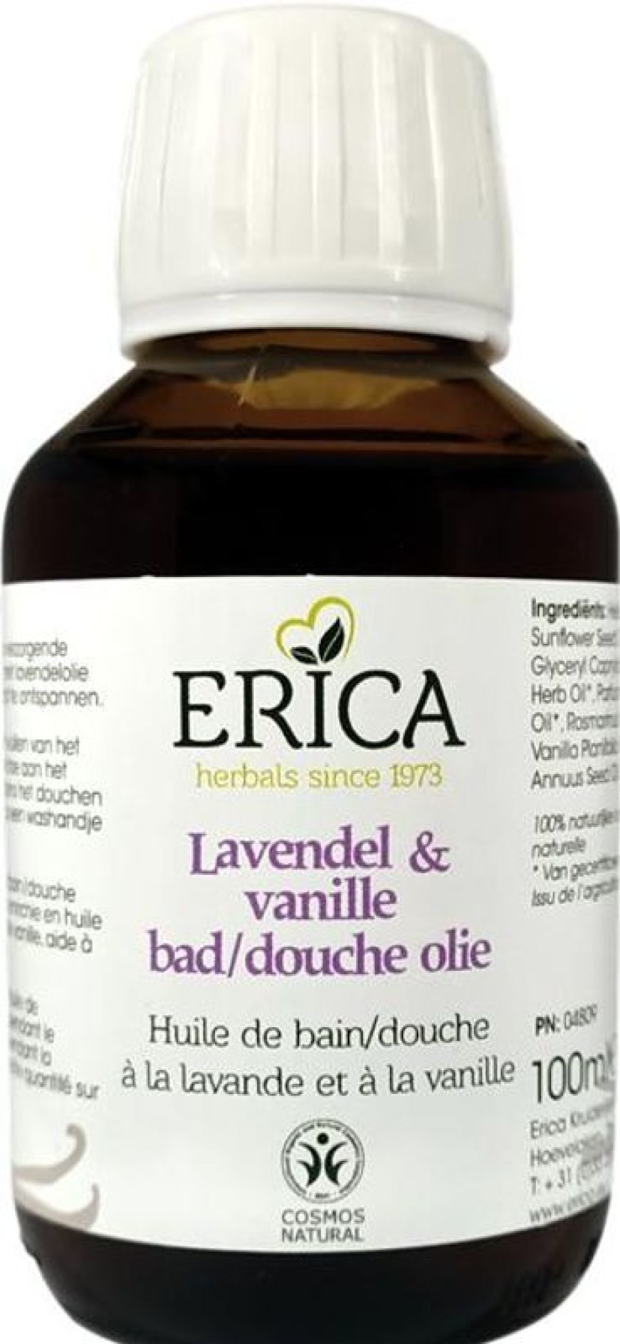 ERICA Skin Oil | Bath/Shower Oil Lavender Vanilla 100 Ml