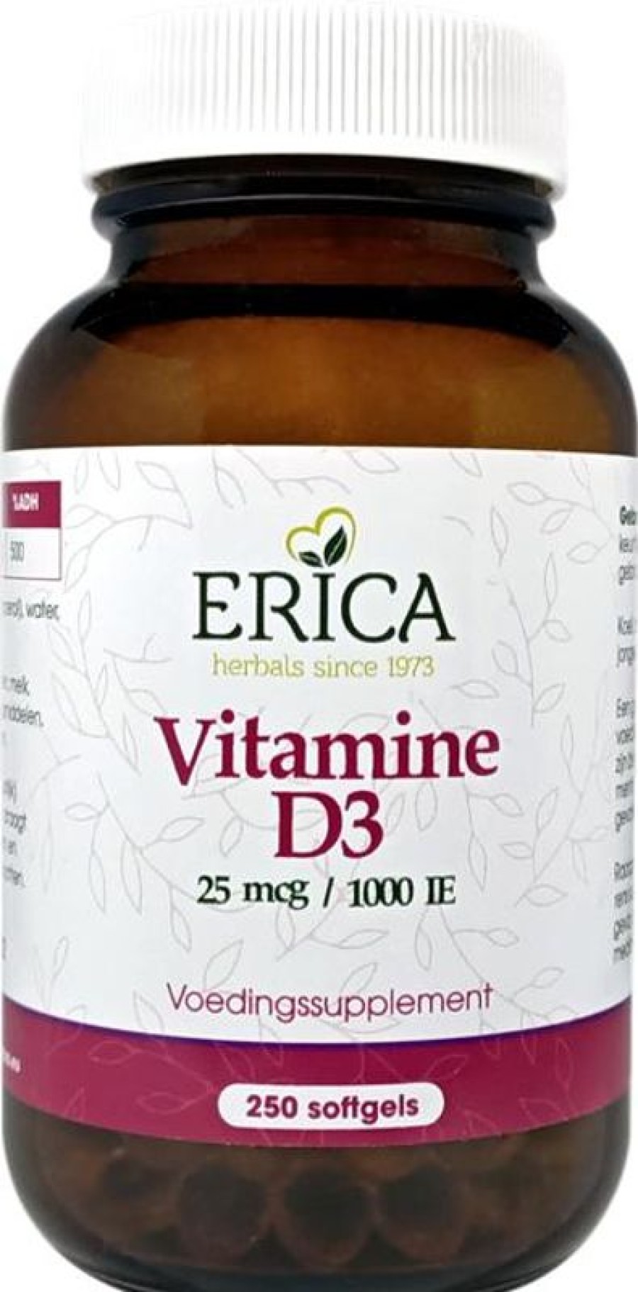 ERICA To move | Vitamin D3 25 Mcg 250 Softgels