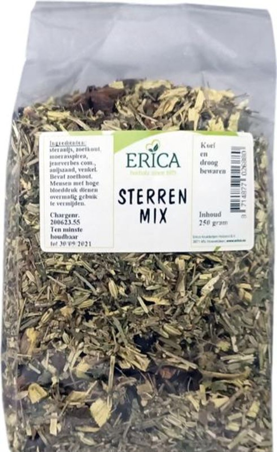 ERICA Herbal mix tea | Star Mix (Without Peperm 250 G