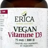 ERICA Vegan Supplements | Vitamin D3 Vegan 75 Mcg 100 Caps