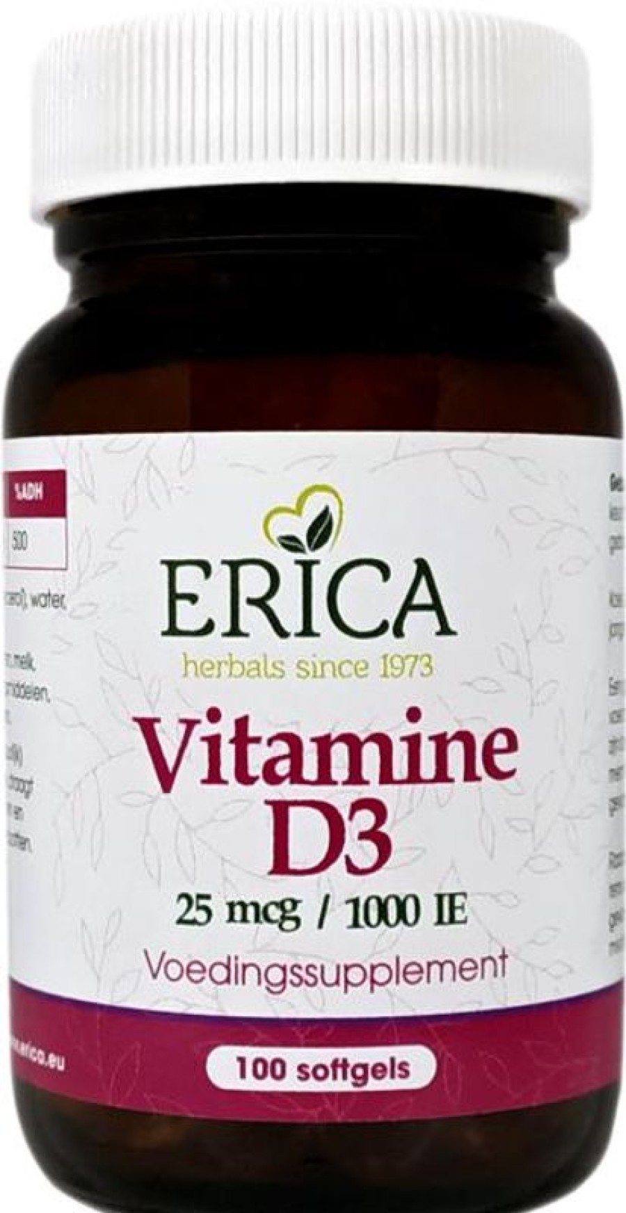 ERICA Seniors | Vitamin D3 25 Mcg 100 Softgels