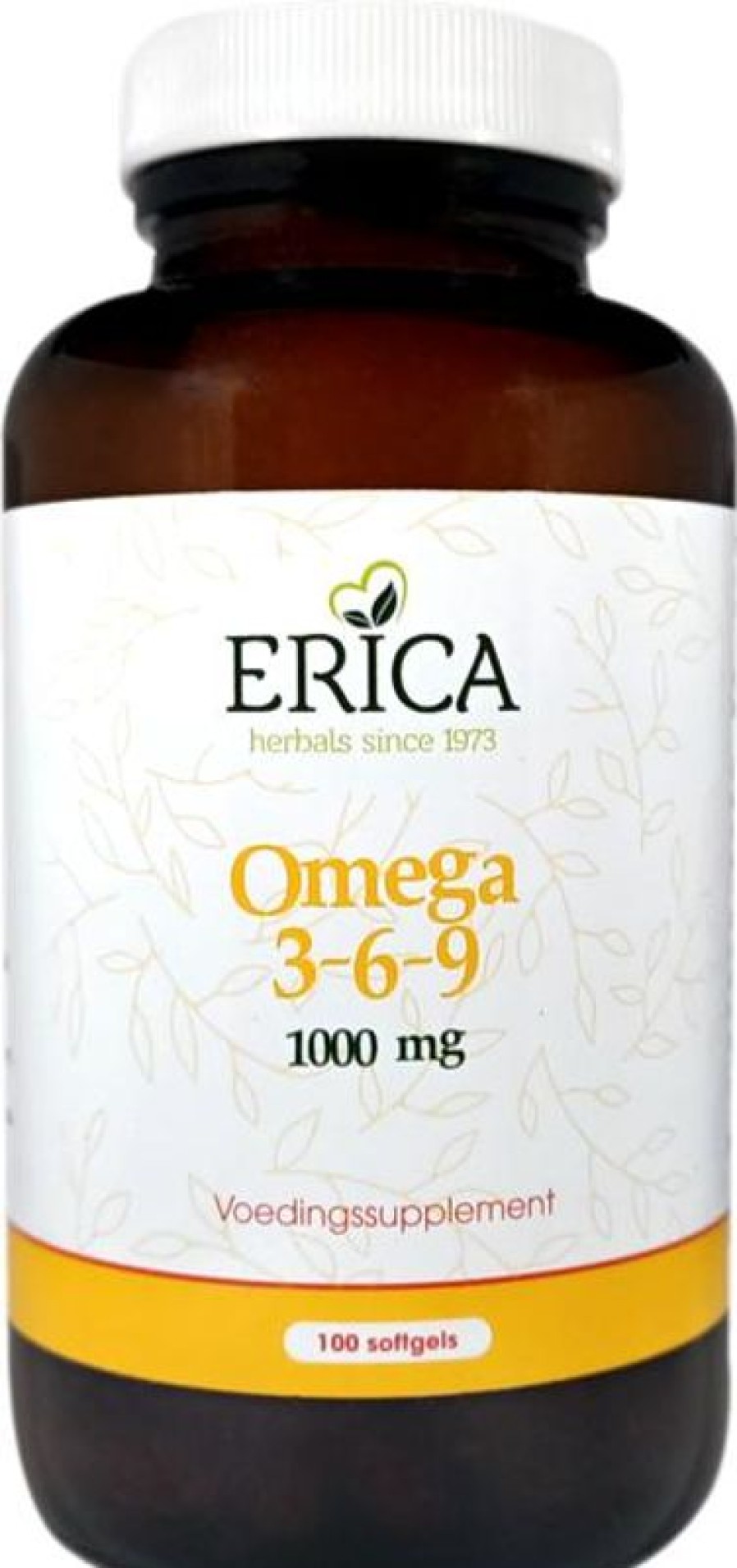 ERICA Omega Fatty Acids | Omega 3-6-9 Softgels 1000 Mg 100 Pcs