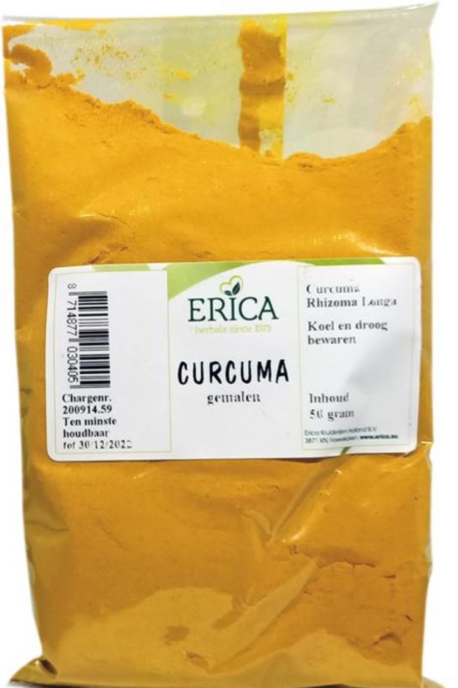 ERICA Spice Bags | Curcuma Powder (Turmeric) 50G