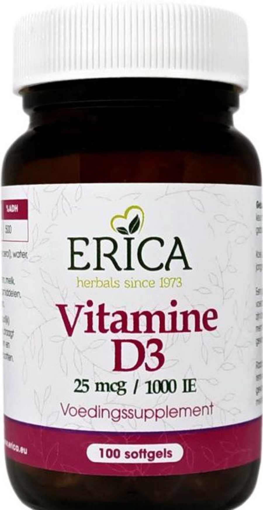 ERICA Resistance | Vitamin D3 25 Mcg 100 Softgels