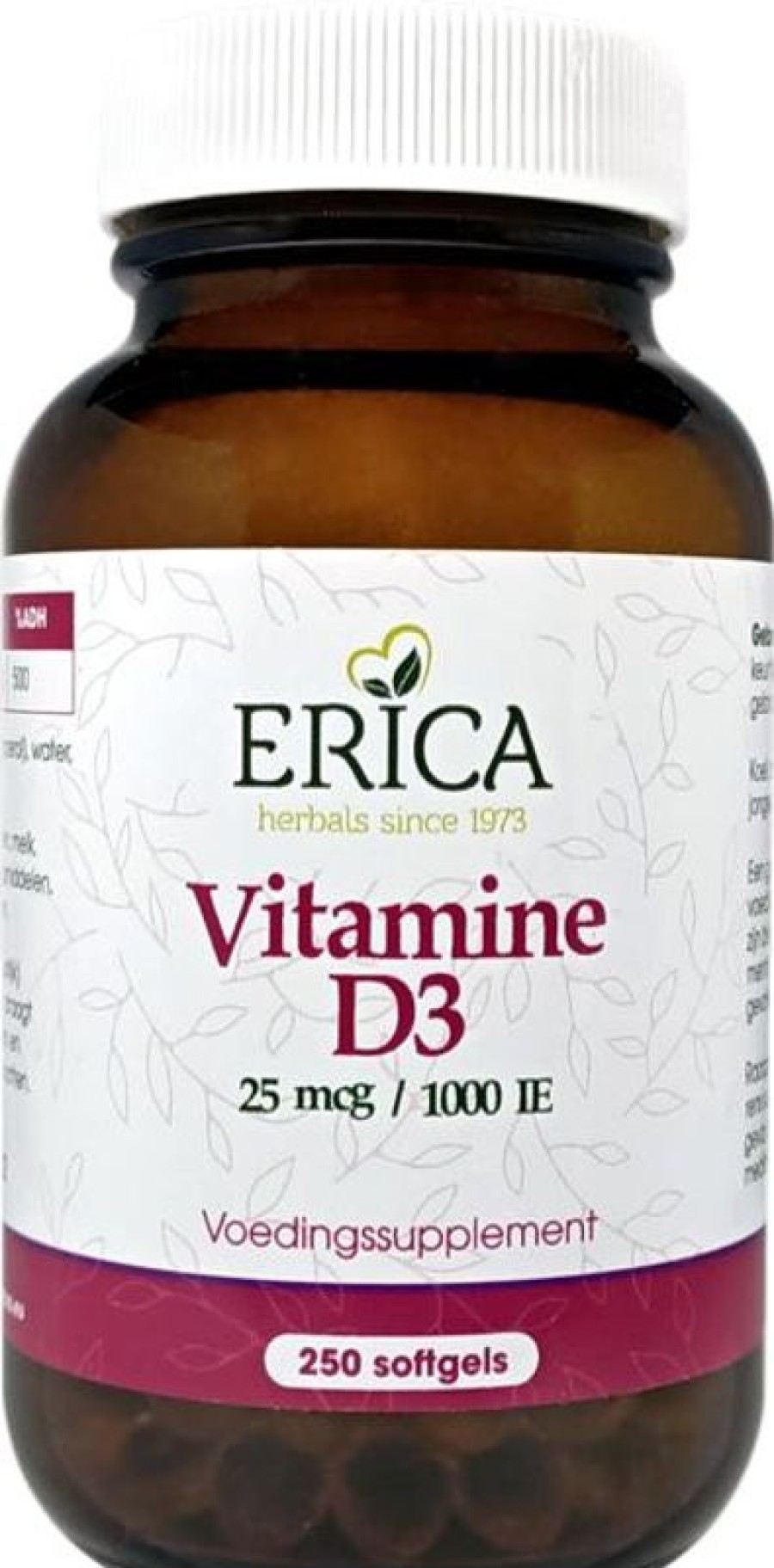 ERICA Vitamin D and E | Vitamin D3 25 Mcg 250 Softgels