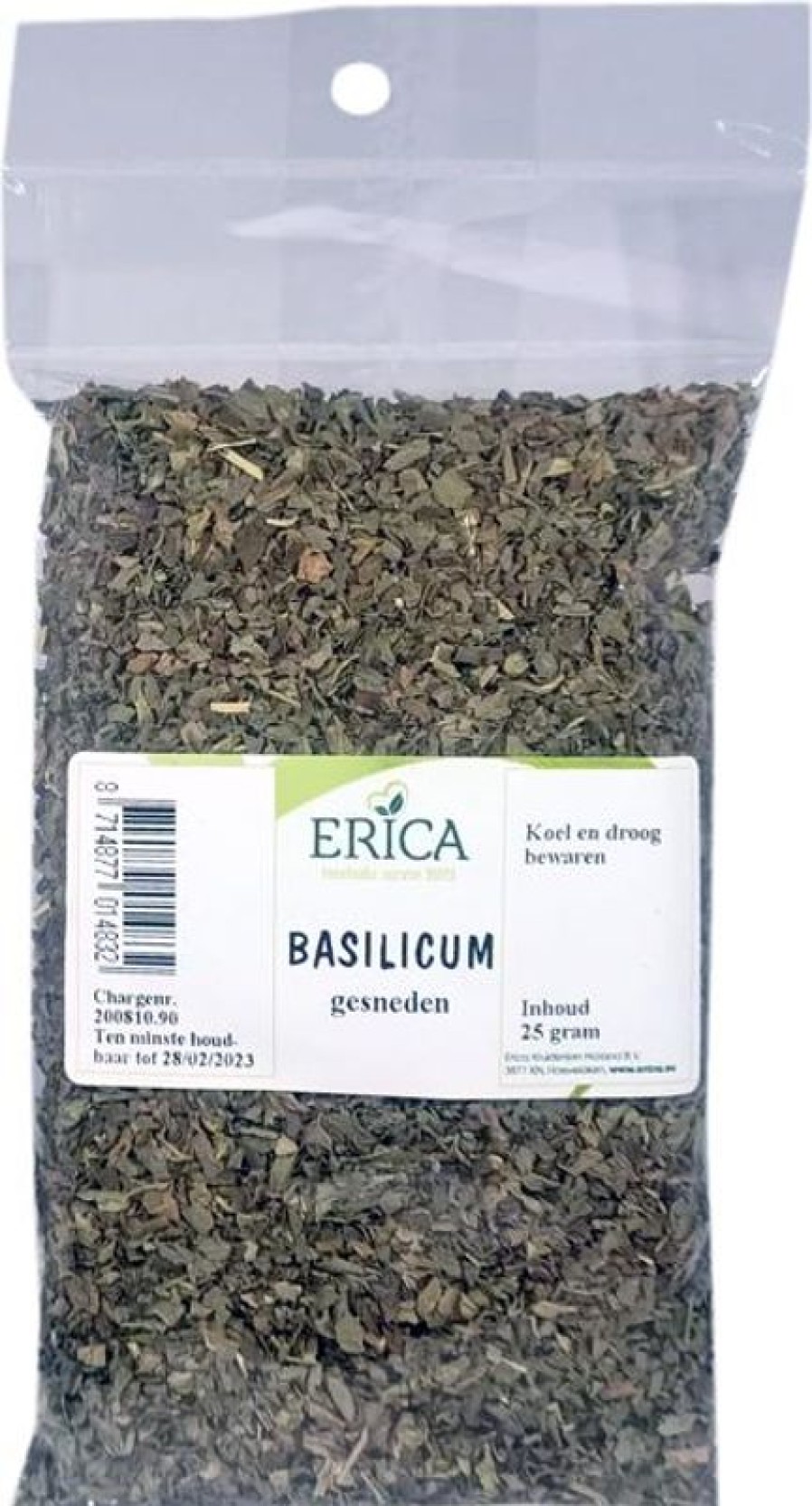 ERICA Spice Bags | Basil Sliced 25 G