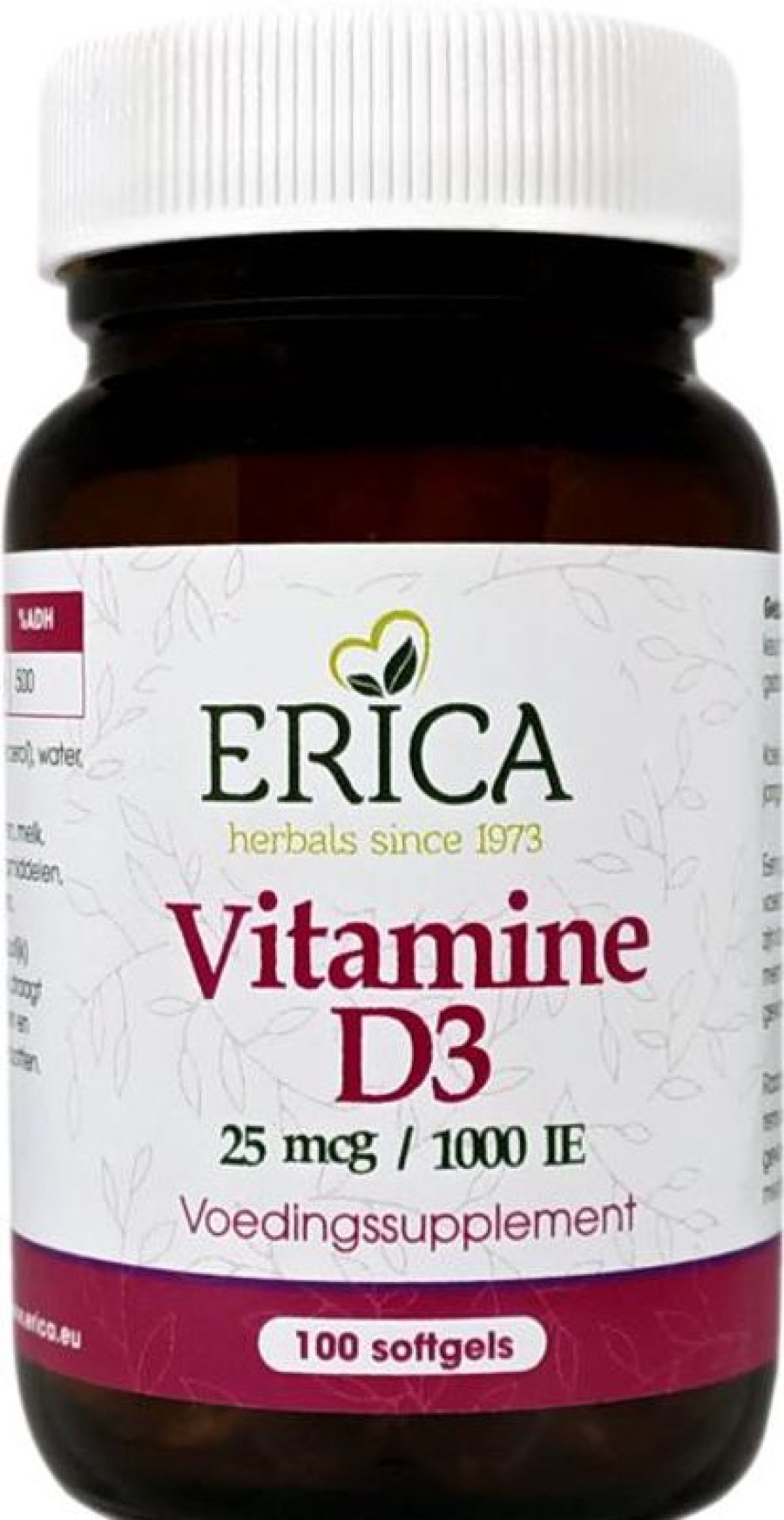 ERICA Seniors | Vitamin D3 25 Mcg 100 Softgels