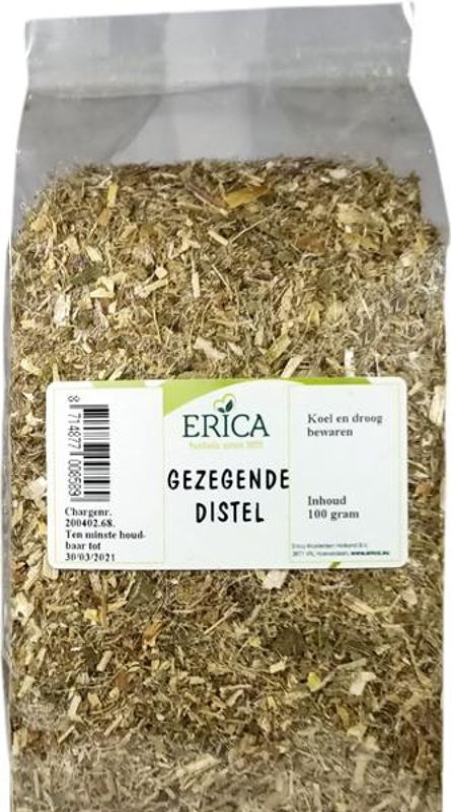 ERICA Herbal tea Single | Blessed Thistle Herb 100 G