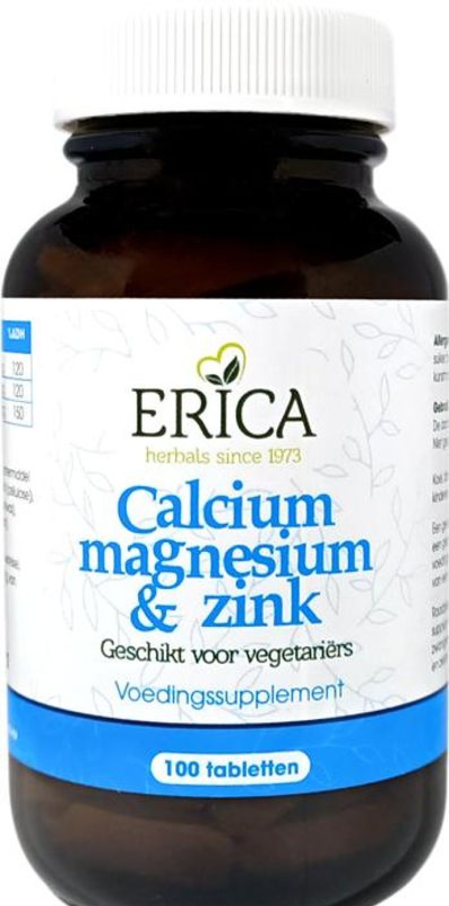 ERICA Seniors | Calcium, Magnesium and Zinc Tabl 100 Tabl