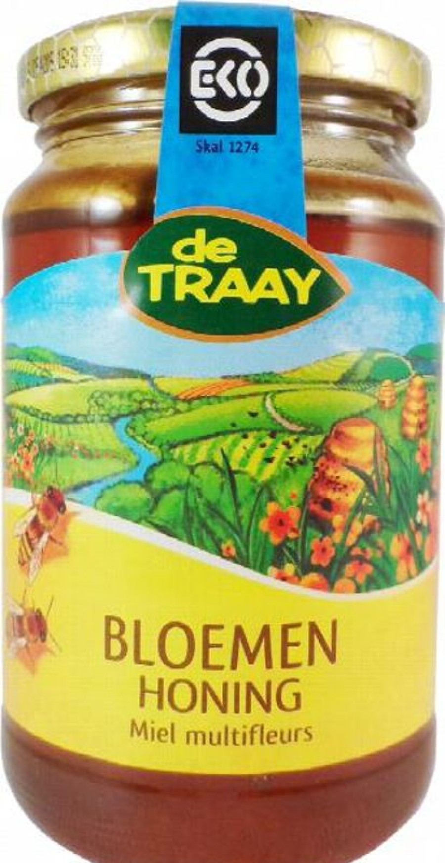 TRAAY Honey | De Traay Honey Flowers Liquid Organic 350 Grams