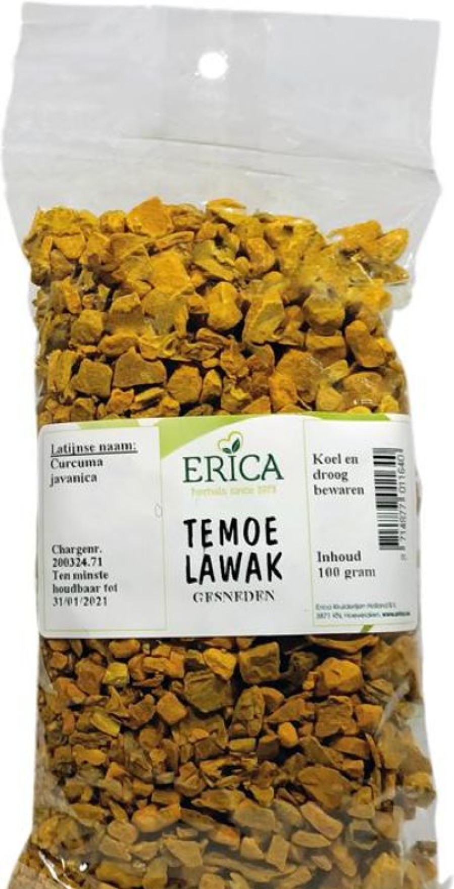 ERICA Spice Bags | Temoe Lawak Sliced (Curcuma) 100 G