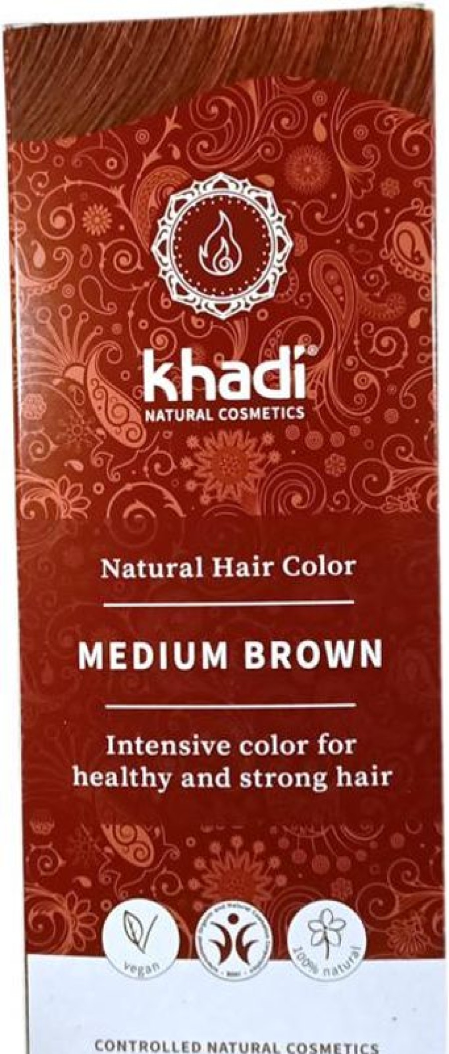 KHADI Hair ing | Natural-Haircolor Medium Brown 100 Grams