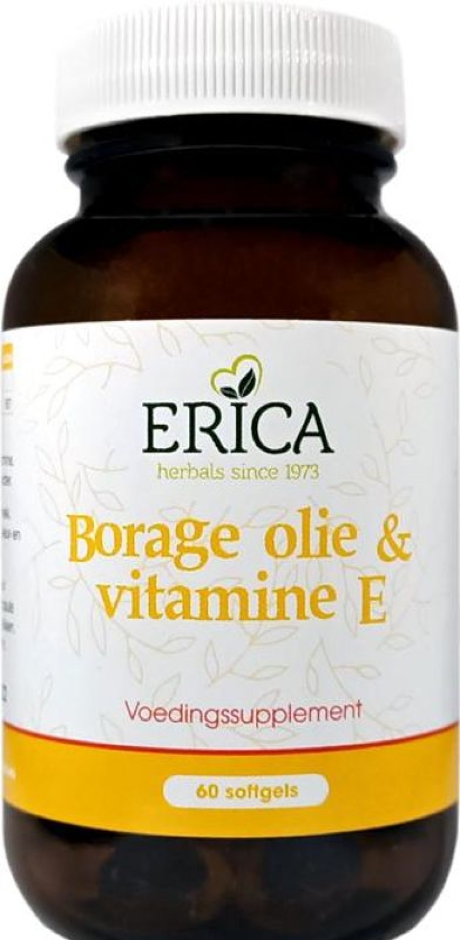 ERICA Omega Fatty Acids | Bio-Borago (Borage) 500Mg +Vit E 60 Softgels