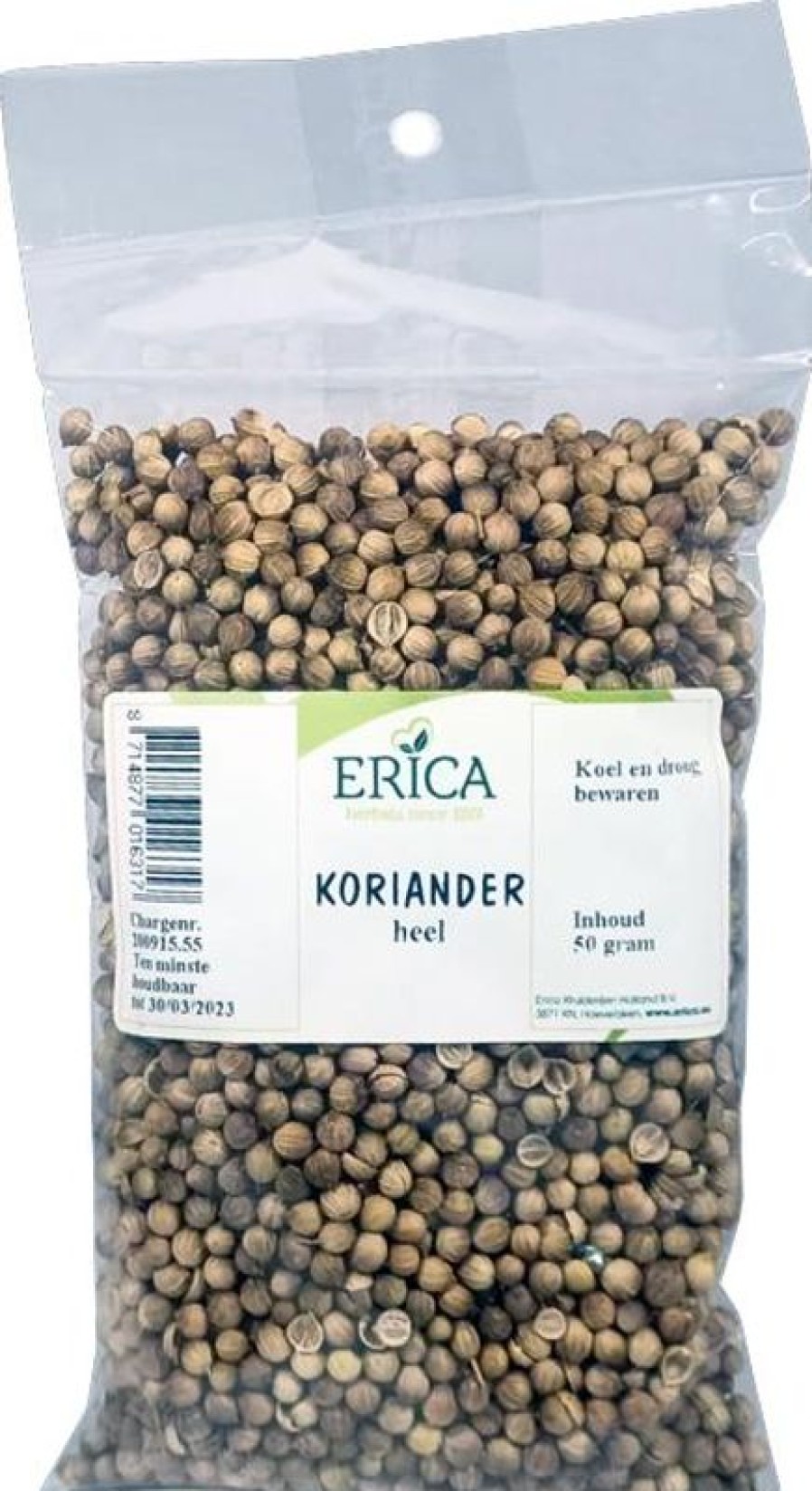 ERICA Spice Bags | Coriander Whole (Ketoembar) 50 G