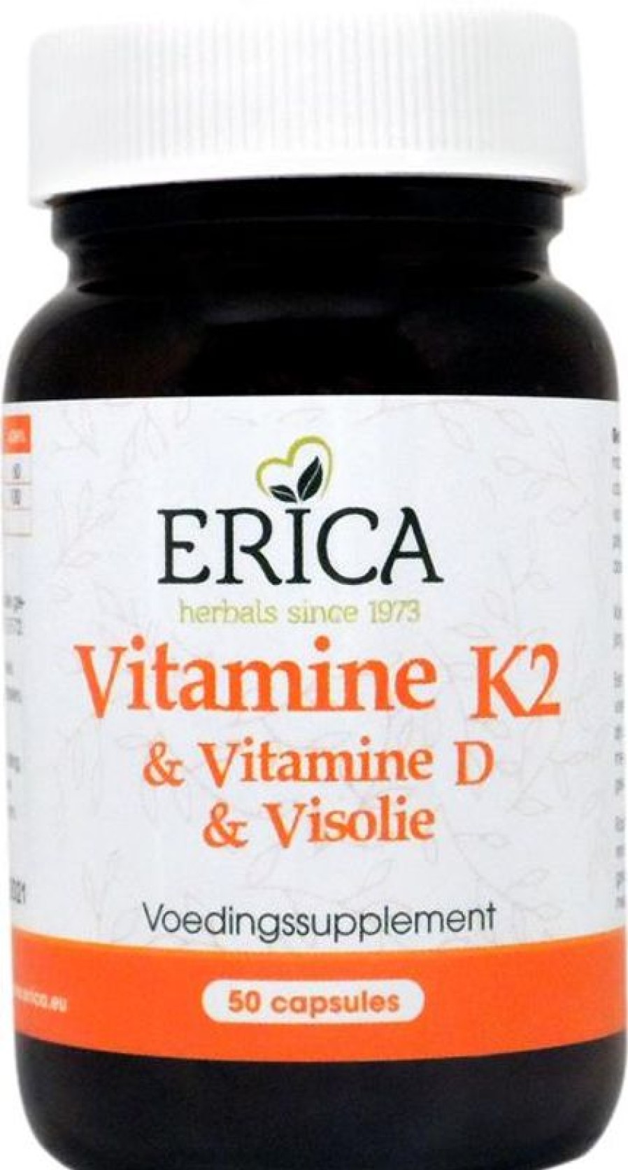 ERICA Omega Fatty Acids | Vitamin K2 +Vit D +Fish Oil 50 Softgels