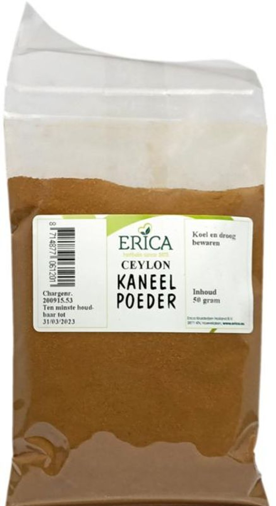 ERICA Spice Bags | Cinnamon Ground Ceylon 50 G