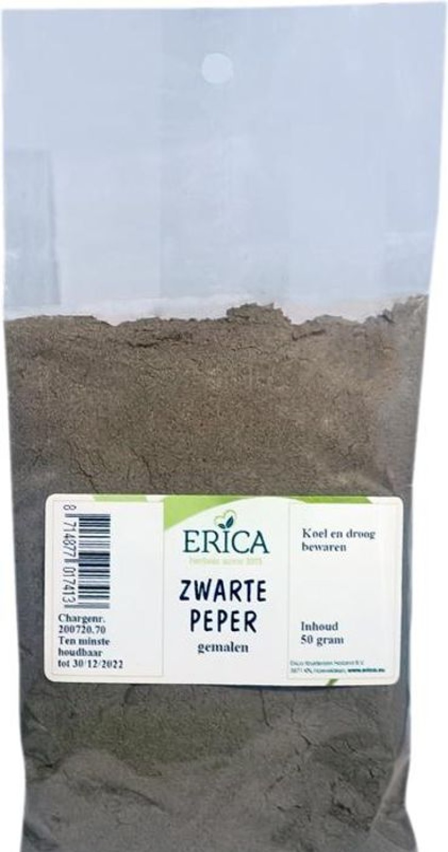 ERICA Spice Bags | Pepper Ground Black 50 G