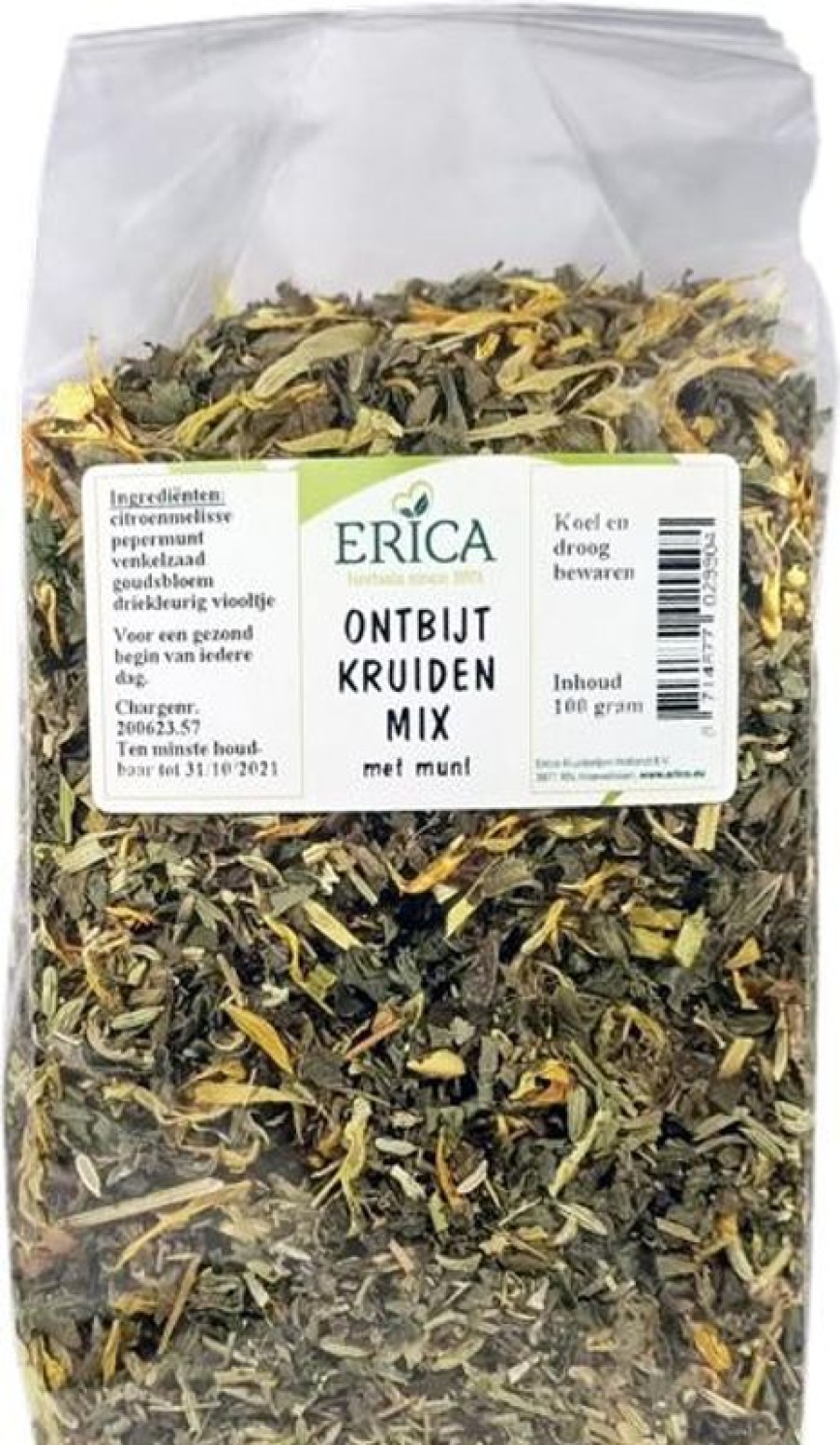 ERICA Herbal mix tea | Breakfast Herb Mix With Mint 100 G