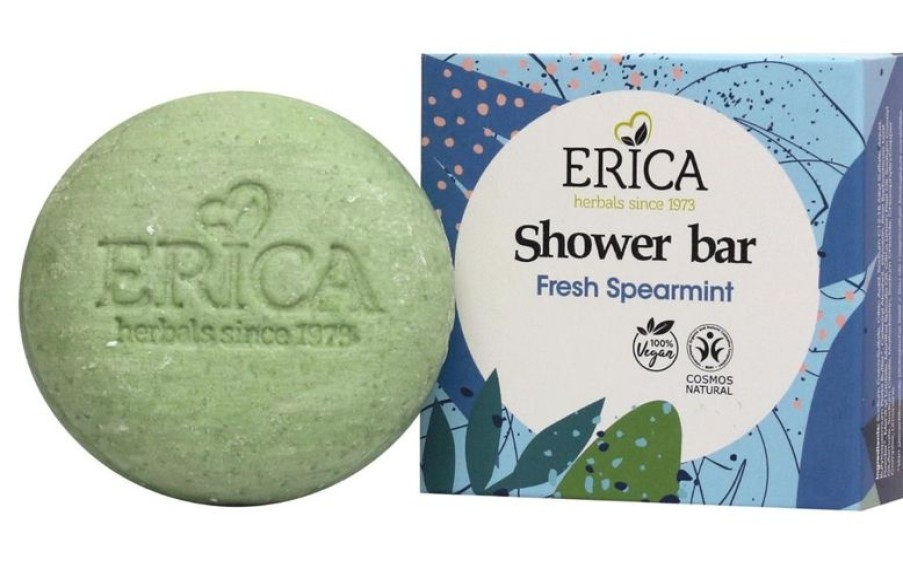 ERICA Vegan Care | Shower Bar Fresh Spearmint