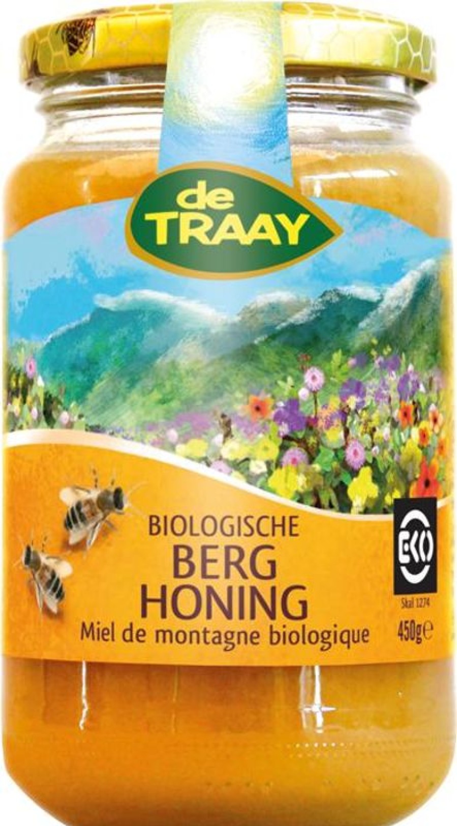 TRAAY Honey | De Traay Honey Berg Eko 350 Grams