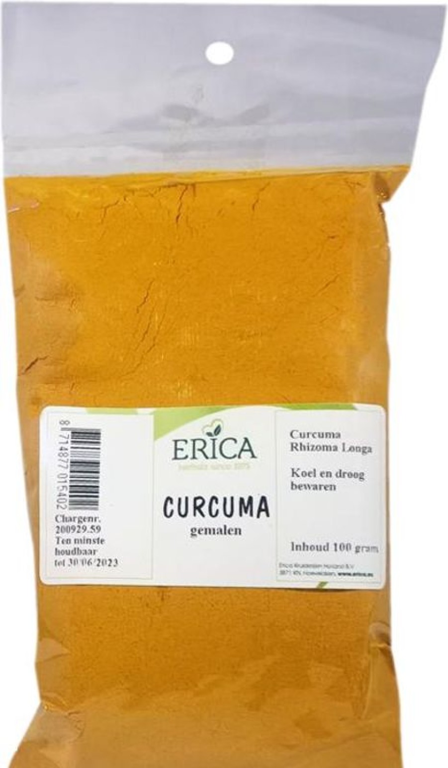 ERICA Spice Bags | Curcuma Powder (Turmeric) 100 G