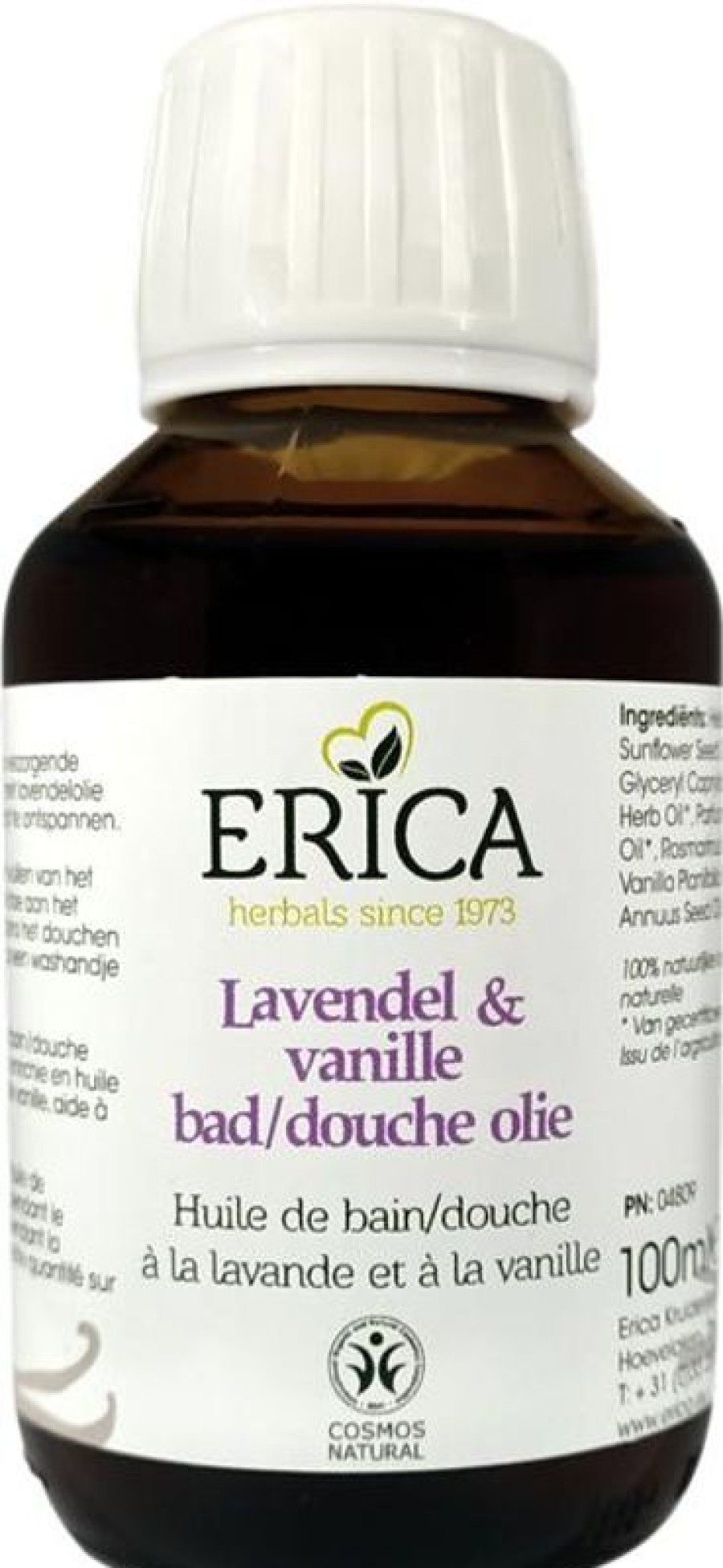 ERICA Bath oil | Bath/Shower Oil Lavender Vanilla 100 Ml