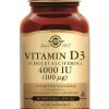 SOLGAR Vitamin D and E | Solgar Vitamin D-3 100 Ug/ 4000 Iu 60 St