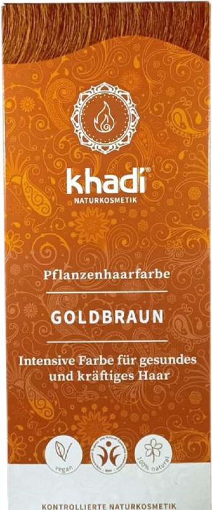 KHADI Hair ing | Natural-Haircolor Gold Brown 100 Grams